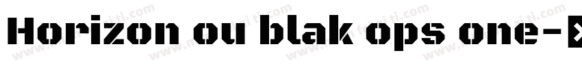 Horizon ou blak ops one字体转换